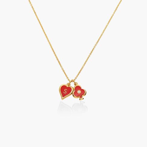 OAK & LUNA - Personalized Willow Card Initial Necklace - Diamond Option - Custom Gift for Her, Women, Mom - Dainty Gift for Mother's Day, Christmas in Saudi Arabia