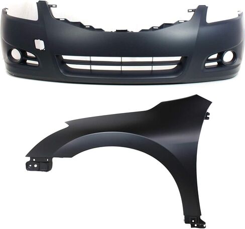 Garage-Pro Front Bumper Cover Kit For 2010-2012 Nissan Altima Sedan, Front Bumper Replacement, Primed in Saudi Arabia