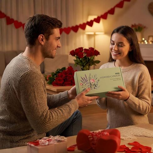 8 عبوات من الشموع المعطرة للمنزل، 28oz شموع الصويا الكريستالية - تدوم 200 ساعة، مجموعات شموع عطرية للنساء هدية، مثالية لعيد الحب، وعيد الأم، وأعياد الميلاد، والذكرى السنوية in Kuwait