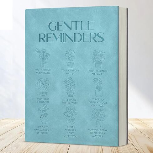 Positive Affirmations Notebook Mental Health Therapy Gifts Gentle Reminders Journal Inspirational Gift for Women-Blue in Saudi Arabia