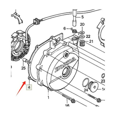 Motorcycle Gasket Generator for XR600 85-00 Replace OEM: 11395-MN1-700 in Saudi Arabia