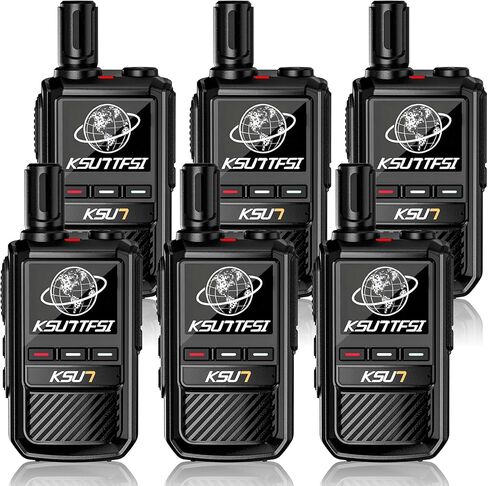 Rapid Lifetime Free Global Walkie Talkies Unlimited Range Nationwide PTT 4G LTE PoC Long Range Two Way Radios 5000 Miles Long Distance with Flashlight for Family,Outdoor,Logistics (2 Pack with SIM) in Saudi Arabia