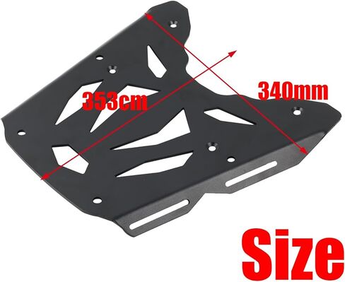 متوافق مع Kawasaki Versys 650 Versys650 15-23 رف الأمتعة الخلفي للدراجة النارية وقطعتين من شبكة الشحن، حامل الصندوق العلوي لحامل البضائع للدراجات النارية ودعامة ممتدة وملحقات حامل الرف in Kuwait