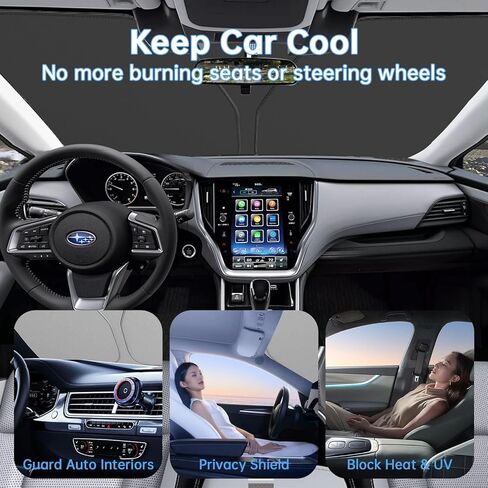 الزجاج الأمامي الشمس الظل مخصص صالح 2015-2024 سوبارو المناطق النائية يغطي النوافذ 2025 سوبارو المناطق النائية الملحقات طوي الشمس الظل الشمس قناع الأشعة فوق البنفسجية كتل الأشعة in Kuwait