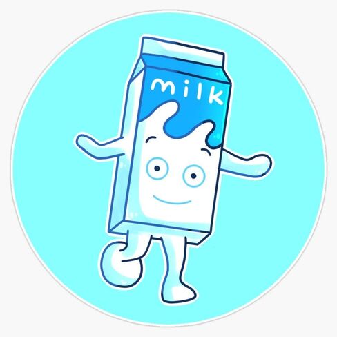 Milk Blur Sticker Vinyl Decal Wall Laptop Window Car Bumper Sticker 5" in Saudi Arabia
