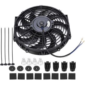 Majatou Condenser Cooling Fan, 12 inch General Motors Slim Push-Pull Electric Engine Cooling Fan, 12V General Electric Slim Fan in Saudi Arabia