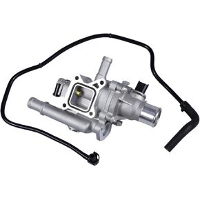 Engine Coolant Thermostat Housing Assembly with Throttle Body Inlet Heater Pipe Replacement For 2011-2016 Chevrolet Cruze 1.8L 2012-2018 Chevrolet Sonic 1.6L&1.8L Replace# 25192228 15-81766 in Kuwait