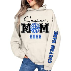 Personalized Senior 2026 Sweatshirt, Custom Name Graduation Hoodie, Class of 2026 Gliters Style Sweatshirt in Saudi Arabia