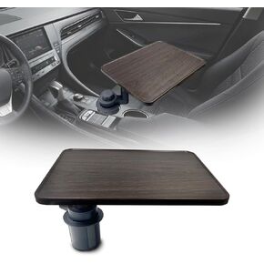 Car Desk Pro 360° Rotating Laptop and Food Tray Table, Universal Wooden Car Mount Compatible with Tesla Model 3/Y/S, Ford F150, Explorer, Maverick, SUV and Most Cars in Saudi Arabia