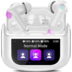 سماعات أذن لاسلكية، بلوتوث 5.4 مع شاشة لمس متعددة الوظائف، وردي in Kuwait