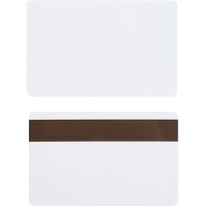 حزمة من 10 بطاقات رسومية عالية الجودة من PVC الأبيض مع LoCo 3 Track Mag Strip Cards CR80 30 Mil حجم بطاقة الائتمان القياسية CR8030 LoCo 3 من MY ID City in Kuwait