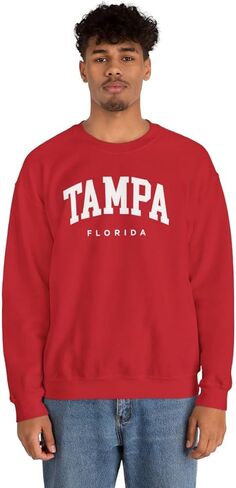 Tampa Florida Adult Unisex Crewneck Sweatshirt in Saudi Arabia
