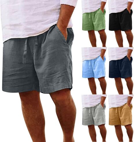 Men's Shorts Casual Athletic Plus Size Summer Beach Bermudas Lightweight Quick Dry Lounge Board Drawstring Shorts in Saudi Arabia