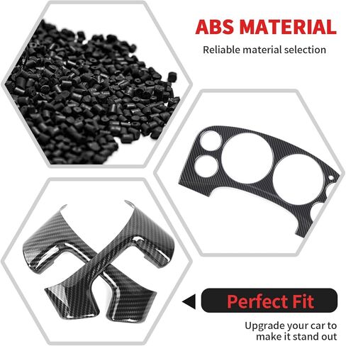 RT-TCZ Carbon Fiber Center Console Dashboard Panel Cover Trim Kit Decoration Interior Accessories for Chevy Avalanche/Suburban/Tahoe 2007-2013,for GMC Yukon/Sierra 2007-2013 in Saudi Arabia