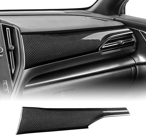 أغطية Subaru WRX (2022-2023)، لـ WRX STI (2022-2023)، أقنعة هوائية جانبية للوحة التحكم المركزية، ديكور من ألياف الكربون الصلبة الحقيقية لحماية لوحة ملحقات السيارة الداخلية، أسود in Kuwait
