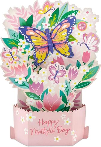 Hallmark Paper Wonder Mothers Day Pop Up Card with Sound and Motion (Butterfly Garden) in Saudi Arabia