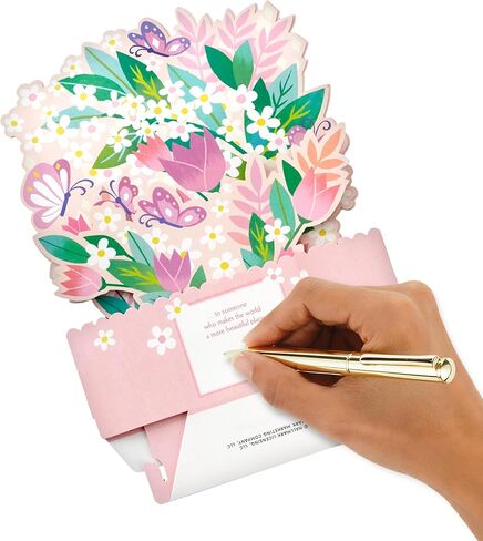 Hallmark Paper Wonder Mothers Day Pop Up Card with Sound and Motion (Butterfly Garden) in Saudi Arabia