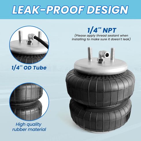 2PCS Air Spring Bags Suspension Kit for 2009-2014 Ford F150 2WD and 4WD Pickups Rear Helper Bag Spring Towing 5000 lbs (7X2525) in Saudi Arabia