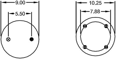 2 pack of TORQUE Air Spring Bag for Watson & Chalin & SAF Holland (Replaces Firestone 9101, W01-358-9101, Watson & Chalin AS-0040, SAF Holland 905-57-008) (2 x TR9101) in Saudi Arabia