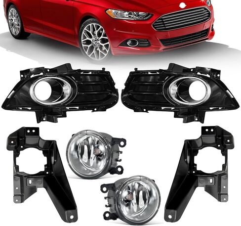 مصابيح ضباب مطلية بالورنيش متوافقة مع زوج مصابيح فورد فيوجن 2013-2016 in Kuwait