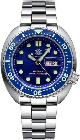 STEELDIVE SD1972 Black Week Display Stainless Steel Men Watch NH36 Automatic Mechanical Ceramic Bezel Mens Sport Dive Watches in Saudi Arabia