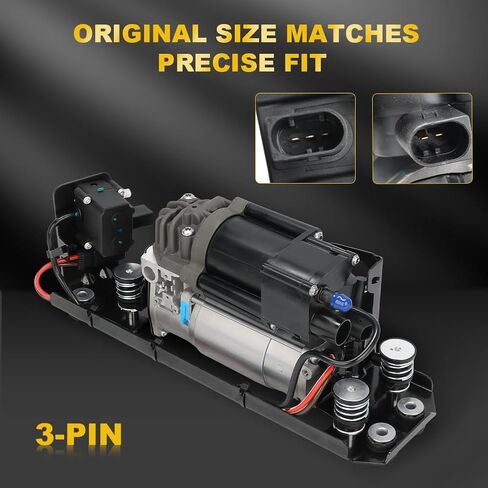JDMON Air Ride Suspension Compressor Pump with Bracket/Valve Block/Relay Compatible with BMW F01 F02 F04 F11 5 7 Series 535i GT 740i 750Li 760Li Alpina B7 Replace 37206784137 37206789165 37206789450 in Saudi Arabia