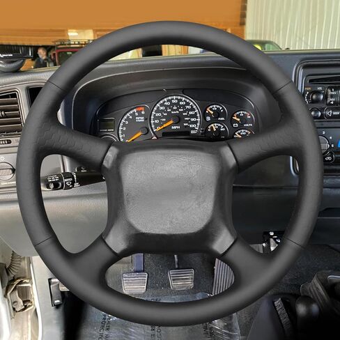 MEWANT Steering Wheel Cover Compatible with (Chevy) Silverado 1500/2500/3500 1999-2002 / Astro/Blazer/C/K 1500 Series/Kodiak/S-10 S10 / Suburban/Tahoe 1998-2002 in Saudi Arabia