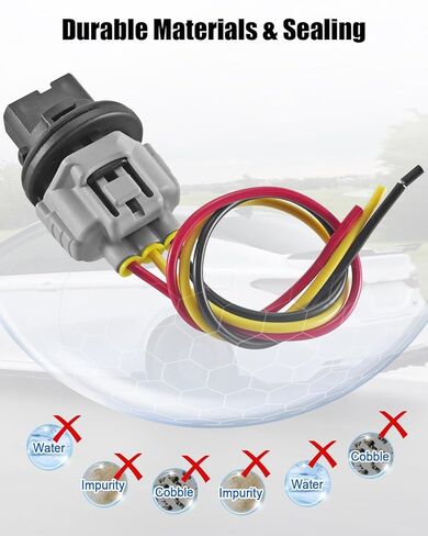 مقبس ضوء إشارة الانعطاف الأمامي مناسب لسيارة Toyota Avalon Camry Corolla Highland Tacoma Tundra Venza 2012-2023، استبدال حامل قابس المصباح الأمامي 81128-06470، قطعتان in Kuwait