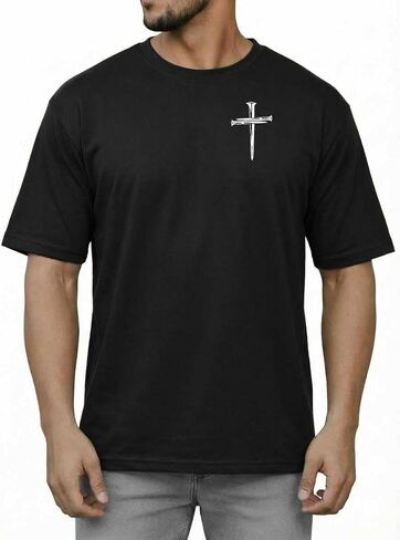 Men's Funny Shirts Classic Fit Jesus Christian Shirts Short Sleeve Gift Tshirts Casual Crewneck Short Sleeve Summer Tops in Saudi Arabia
