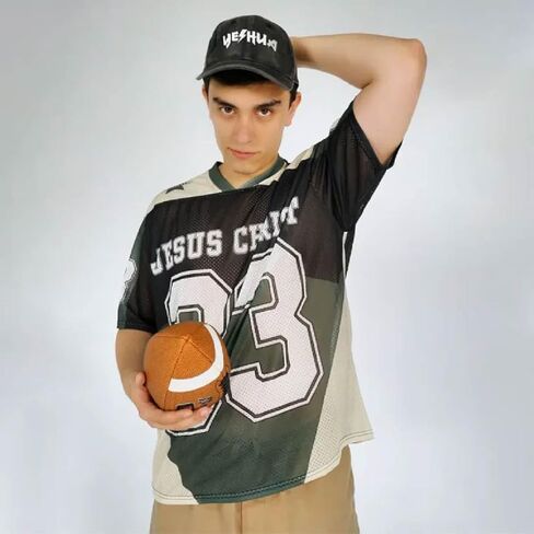 Graphic Tees Summer Novelty Women Men Oversized Psalm with Jesus Christian Jersey in Saudi Arabia