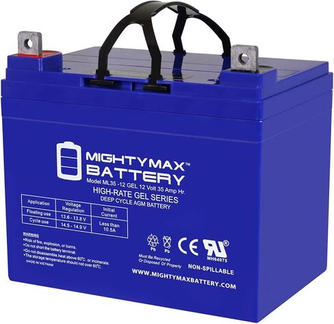 بطارية بديلة Mighty Max 12V 35AH GEL NB متوافقة مع Clore Automotive JNC080 JNC950 in Saudi Arabia