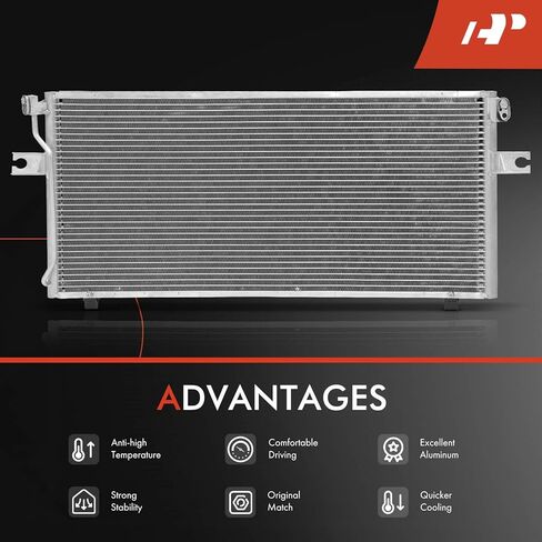 A-Premium A/C Condenser Replace# 921101E400 - Compatible with 1993 1994 1995 1996 1997 Nissan Altima 2.4L in Saudi Arabia