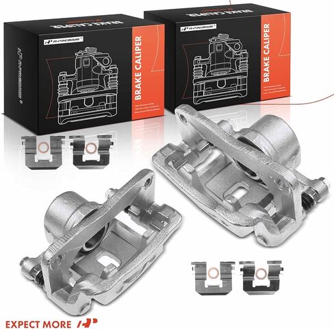 A-Premium 2-PC Rear Driver and Passenger Side Disc Brake Caliper Assembly with Bracket Compatible with Hyundai Genesis Coupe 2010-2016 in Saudi Arabia