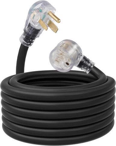 MaxWorks 80703 Heavy Duty 40 Foot 8 AWG/3C 6-50 Nema R Plug Lighted Welding Cord with ETL Approved in Kuwait