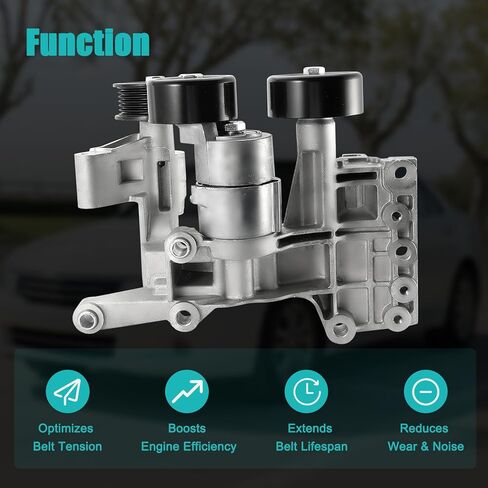 252802G115 Belt Tensioner Assembly with Pulley (2.0L 2.4L L4) For Kia Optima 2011-2015,Sportage 2011-2016,Forte 2011-2013,Sorento 2014-2015, For Hyundai Sonata Tucson Santa Fe Sport 252802G110 in Saudi Arabia