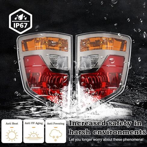 A Pair Tail Light Assembly Fit for 2006 2007 2008 Honda Ridgeline Rear Light Left Driver and Right Passenger Side Rear Lamp W/o Bulbs USA Type 33551SJCA01 33501SJCA01 HO2819131 HO2818131 in Saudi Arabia