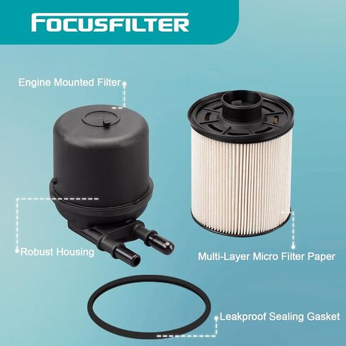 فلتر وقود من فئة OEM FD-4615 من FOCUSFILTER، لسيارة Ford 6.7L Powerstroke F250، F350، F450، F550 2011-2016، يناسب محركات الديزل فائقة التحمل V8، يستبدل FD4615، BC3Z-9N184-B in Saudi Arabia