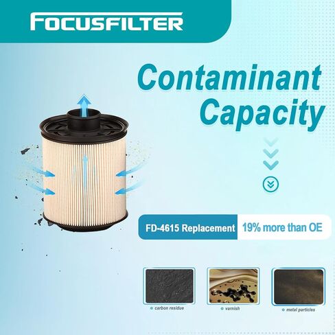 فلتر وقود من فئة OEM FD-4615 من FOCUSFILTER، لسيارة Ford 6.7L Powerstroke F250، F350، F450، F550 2011-2016، يناسب محركات الديزل فائقة التحمل V8، يستبدل FD4615، BC3Z-9N184-B in Saudi Arabia
