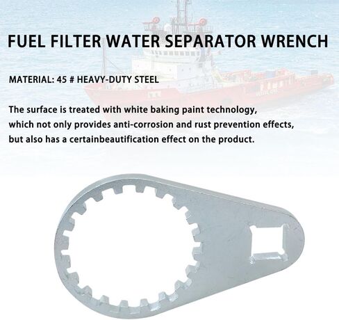 6P3-WS24A-01-00 Fuel Filter Water Separator Wrench and 2 PCS Fuel Filter Elements with O-rings Fits for Yamaha Outboard 4-Strokes VZ 150-300,VF 200-250,F150-250 HP to Current in Saudi Arabia