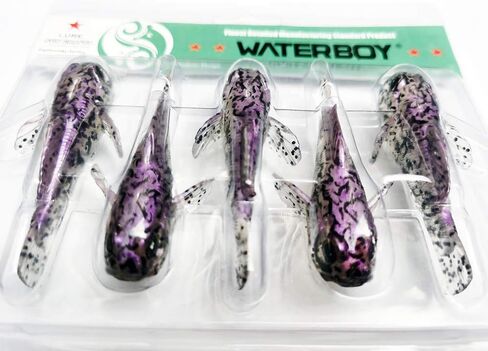 5 Pcs CYCEARTH 75mm Goby Soft Lure Baits Fishing Lures 3 inch 9.3g Bass Fish Finest Detailed PVC Plastic Swimbaits in Saudi Arabia