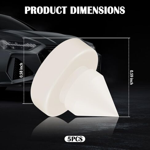 5PCS Rubber Brake Pedal Stop Pad,OEM#46505-SA5-000 Brake Switch Stopper Replacement,Professional Brakes Light Switch Stopper Car Accessories Compatible with Acura Honda in Saudi Arabia