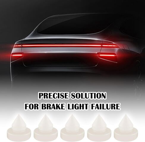 5PCS Rubber Brake Pedal Stop Pad,OEM#46505-SA5-000 Brake Switch Stopper Replacement,Professional Brakes Light Switch Stopper Car Accessories Compatible with Acura Honda in Saudi Arabia
