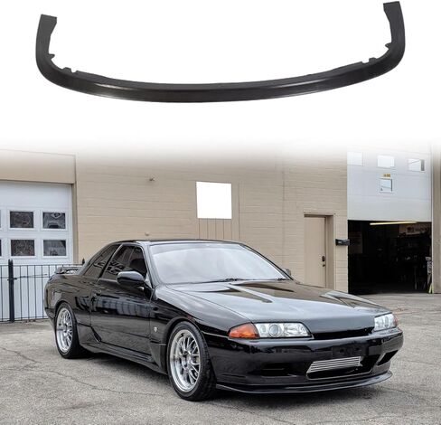 Universal Front Bumper Lip, Unpainted Black IKON Style Polypropylene (PP) Front Lower Chin Spoiler Protector for Most SUV, Sedan,Coupe, 1 Piece in Saudi Arabia