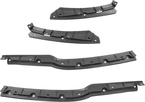 KUAFU Front Bumper Valance&Brackets Compatible with 2018 & Newer Freightliner Cascadia, Bumper Air Flow Deflectors+Air Dam Bumper Carrier Replacement for 21-28988-000; 21-28988-001; 21-28991-000 in Saudi Arabia
