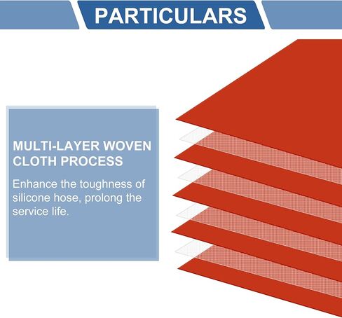 ACROPIX ID 3 to 3.5 Inch Silicone Reducer Straight Coupler Hose 152mm 6" Length 5mm Thickness Universal 4-Ply Reinforced Intercooler Intake Piping Tube Black 76mm-89mm in Kuwait