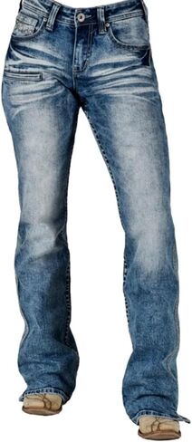 Cowgirl Tuff Western Jean Women Hot Shot III Bootcut Light Wash JHOTII in Kuwait