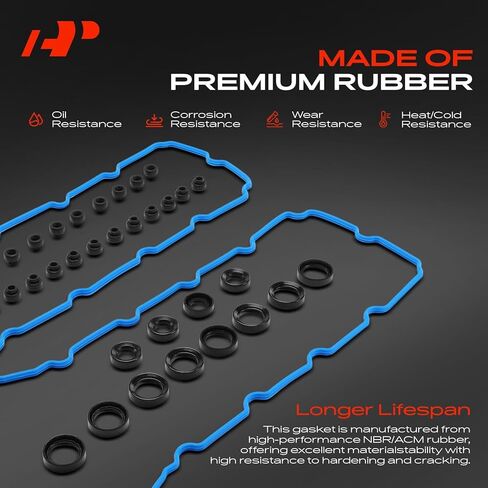 مجموعة حشية غطاء صمام المحرك A-Premium متوافقة مع Ford F-150 F150 2014-2017 5.0L، موستانج 2015-2017 5.0L 5.2L، موستانج 2018-2020 5.2L in Saudi Arabia
