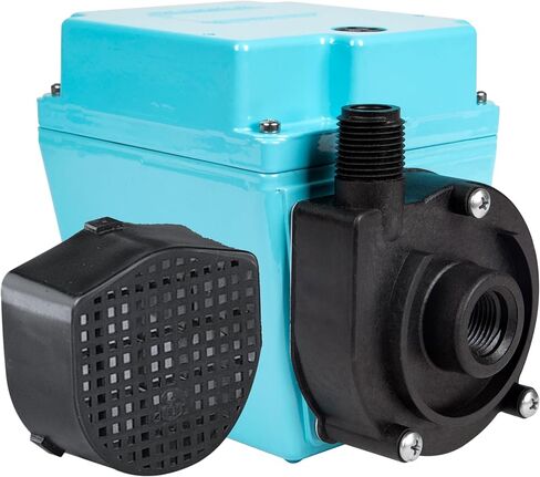Little Giant 3E-12NT 115-Volt, 1/15 HP, 500 GPH Oil-Filled Direct Drive In-Line or Submersible Pump with 10-ft. Cord, Blue, 503186 in Kuwait