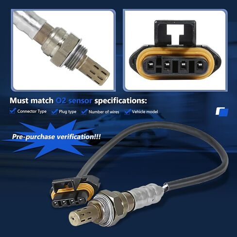 Maxfavor 1 حزمة استبدال مستشعر الأوكسجين المنبع O2 لـ 2000 1999 Chevy Silverado 2500 6.0L O2 الاستشعار 234-4019 21543 SG280 SG478 13027 75-1733 ES20028 in Saudi Arabia