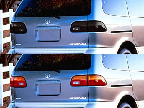 أغطية إضاءة خلفية من Rvinyl متوافقة مع Toyota Sienna 1998-2000 - دخاني in Saudi Arabia